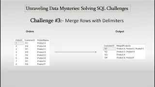 SQL Challenges #3: Merge Rows With Delimiters