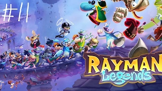 Rayman Legends Прохождение # 11  8 битные уровни!
