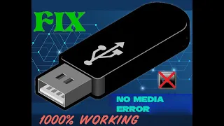 How to repair damege Usb (No media) Error. Easy 1000% Working.