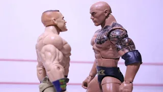 YIFA——John Cena VS Dwayne"The Rock"Johnson(WWE stop motion)