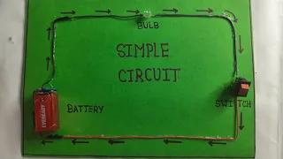 Working model of simple electric circuit,Science project forschool exhibition,Simple circuit project