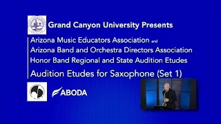 Saxophone AZ Regional and All State Auditions Demonstration