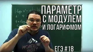 ✓ Параметр с модулем и логарифмом | ЕГЭ. Задание 18. Математика. Профильный уровень | Борис Трушин