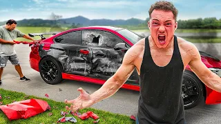 HE DESTROYED MY CAR!!