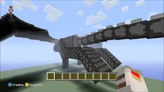 World's LARGEST ENDER DRAGON 3D - Very detailed - Minecraft Xbox 360 edition!