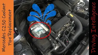 How To Diagnose, Find, Repair Coolant Leak 2012 3rd Generation '08-'14 Mercedes C250 1.8 liter turbo