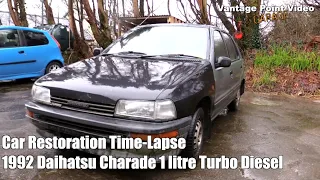 Car Restoration Time-Lapse 1992 Daihatsu Charade 1 Litre Turbo Diesel