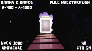 My Journey to A-1000 Rooms & Doors (4K RTX) ROBLOX Full Walkthrough