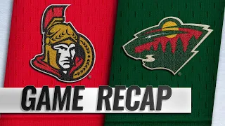 Wild hang on for frantic 6-4 win against Senators