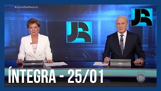 Assista à íntegra do Jornal da Record | 25/01/2023