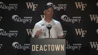 Wake Forest Football coach Dave Clawson post-FSU press conference