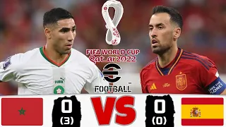 Morocco vs Spain | Full Match Highlights | eFootball | FIFA 2022