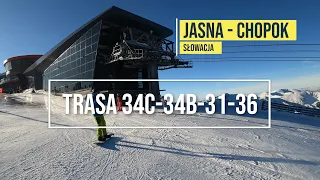 Jasna - Chopok - zjazd trasą 34c-34b-31-36 - Słowacja 2020 - (4K)