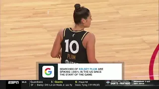 Kelsey Plum Is A Breakout Google Search During Game 1 Las Vegas Aces vs Chicago Sky | WNBA Playoffs