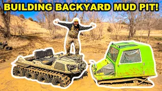Building a MUD PIT in My BACKYARD!!! (GONE WRONG)