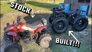 125cc Atvs Go Mudding! Lifted and Stock