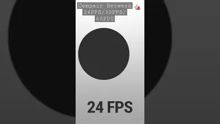 Comparison between 24FPS/30FPS/60FPS. #shorts