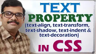 TEXT PROPERTY IN CSS || text-align, text-transform, text-shadow & text-decoration || HTML & CSS