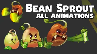 Bean Sprout All Animations | Plants vs Zombies 2 10.8.1