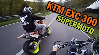 Illegal ride without licence plates | SUPERMOTO