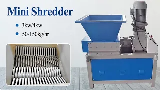 Mini Plastic Crusher Machine | Small Industrial Shredder 50-150kg/hr