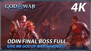 GOD OF WAR RAGNAROK - ODIN FINAL BOSS FIGHT 4K UHD GIVE ME GOD OF WAR (Hardest Difficulty) PS5