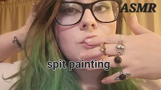 ASMR intense and fast spit painting massage 🤪