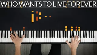 Who Wants To Live Forever - Queen | Tutorial of my Piano Cover