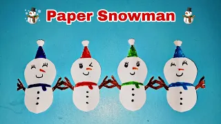 Paper Snowman | Paper Craft | Origami Paper Craft