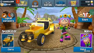 Beach buggy Racing 2 race usadas rally pro Mikka el zipo spookster no Beach buggy Racing 2