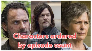 TOP 50 most important THE WALKING DEAD CHARACTERS, list ordered by episode count.