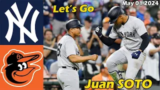 New York Yankees vs. Baltimore Orioles Today, May 01 2024 | MLB Season 2024