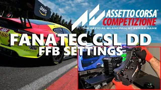 Fanatec CSL DD (8nm) | Assetto Corsa Competizione | FFB Settings