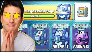 LA MAYOR APERTURA DE COFRES GRATIS en Clash Royale - WithZack