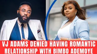 Moment VJ Adams Avoided Question About  Dating Actress Bimbo Ademoye