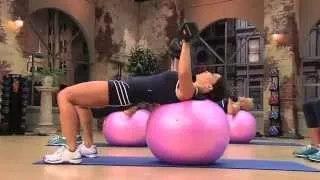 Exercise #1061 - Dumbbell Press on Ball