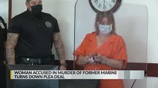 Woman accused in murder of former Marine turns down plea deal