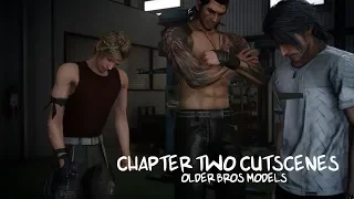 Final Fantasy XV - Chapter Two Cutscenes with Older Bro Models