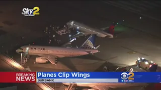 Planes Damaged In Accident At Hollywood Burbank Airport