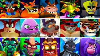 All Boss Battles No Damage of Every Crash Bandicoot Games 1996 - 2022