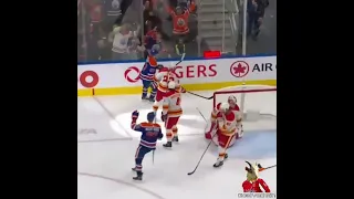 Kane Feeds McDavid On The Power Play In The Battle Of Alberta