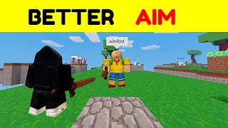 How to get *BETTER AIM* in Roblox Bedwars!