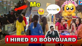 WHEN BOOMBSTAR ENTER A MALL WITH 50 BODYGUARD - Amazing Girls Reaction 😍🔥| Bodyguard Experiment |