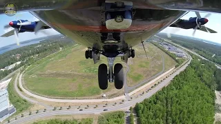 Antonov 12 full Startup and Takeoff from unique Nose Camera, MUST SEE!!! [AirClips]