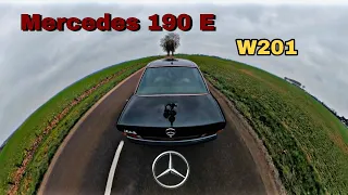 Mercedes Benz 190E 2.0 W201 122 Hp ( 1990 ) with falling gopro