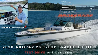 2020 Axopar 28 T-top BRABUS Edition - TEST DRIVE with Dan Jones