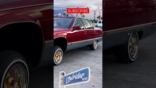 Super Clean! Cadillac Fleetwood 🔥 #best #lowrider #shorts #gangster (Lowrider Blvd)