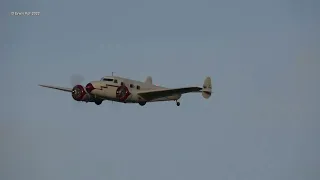 Lockheed 12A Electra Junior NC14999 Low Pass Teuge Airport Holland 30 Jan 2022