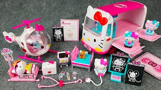 12 Minutes Satisfying with Unboxing Hello Kitty Doctor, Rescue Set, Emergency Helicopter, Ambulance