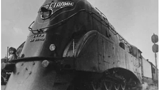 Новый скоростной паровоз "Иосиф Сталин", ИС 20 вышел на магистрали страны, 1937 год